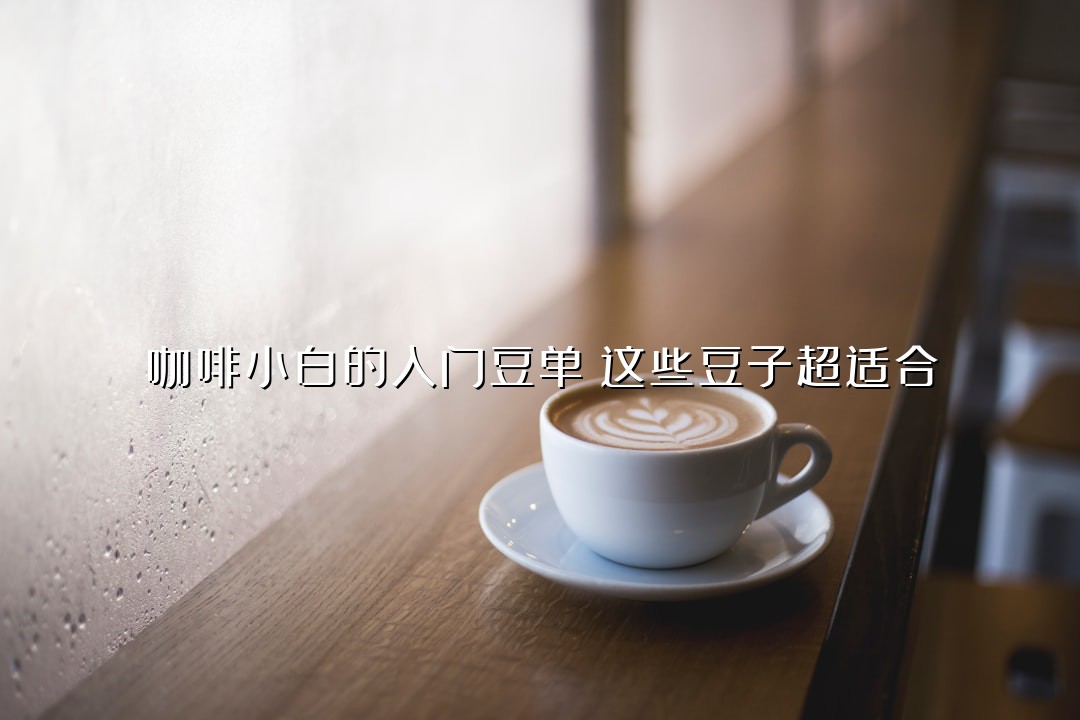 咖啡小白的入门豆单：这些豆子超适合