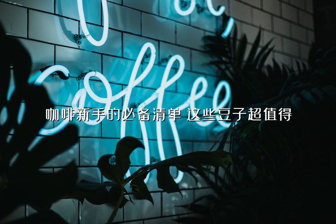 咖啡新手的必备清单：这些豆子超值得