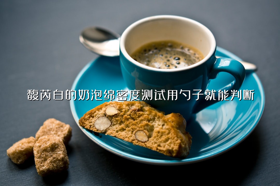 馥芮白的奶泡绵密度测试用勺子就能判断