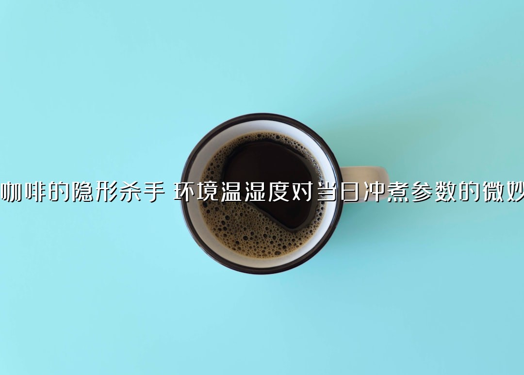 手冲咖啡的隐形杀手：环境温湿度对当日冲煮参数的微妙影响