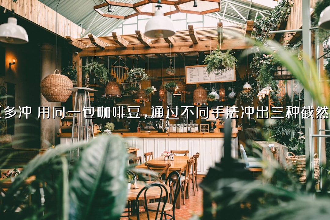 一豆多冲：用同一包咖啡豆，通过不同手法冲出三种截然风味
