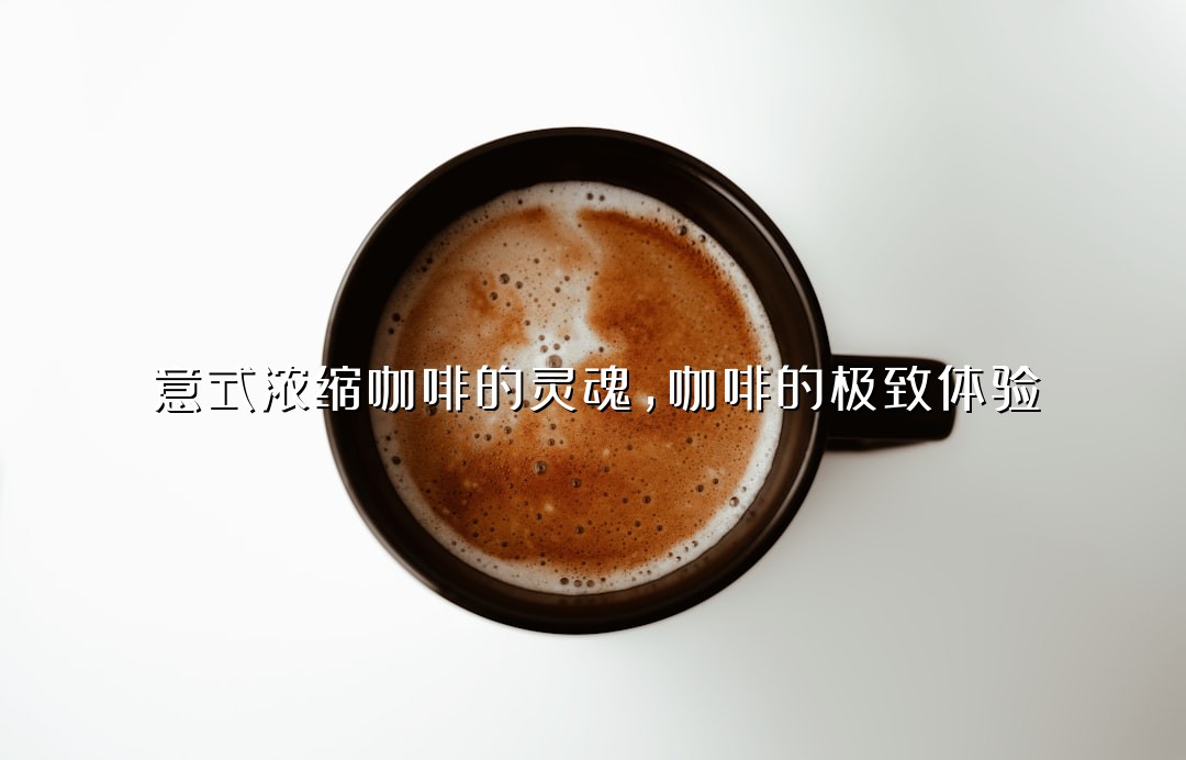 意式浓缩咖啡的灵魂，咖啡的极致体验