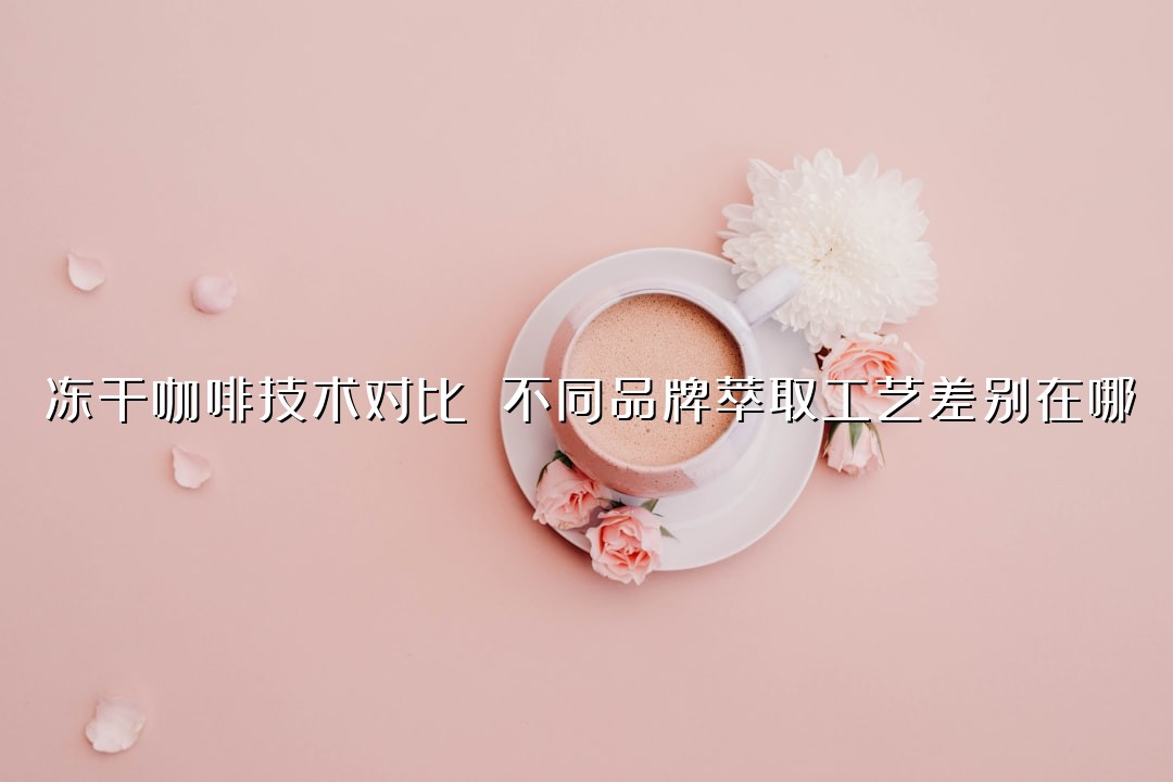 冻干咖啡技术对比 不同品牌萃取工艺差别在哪